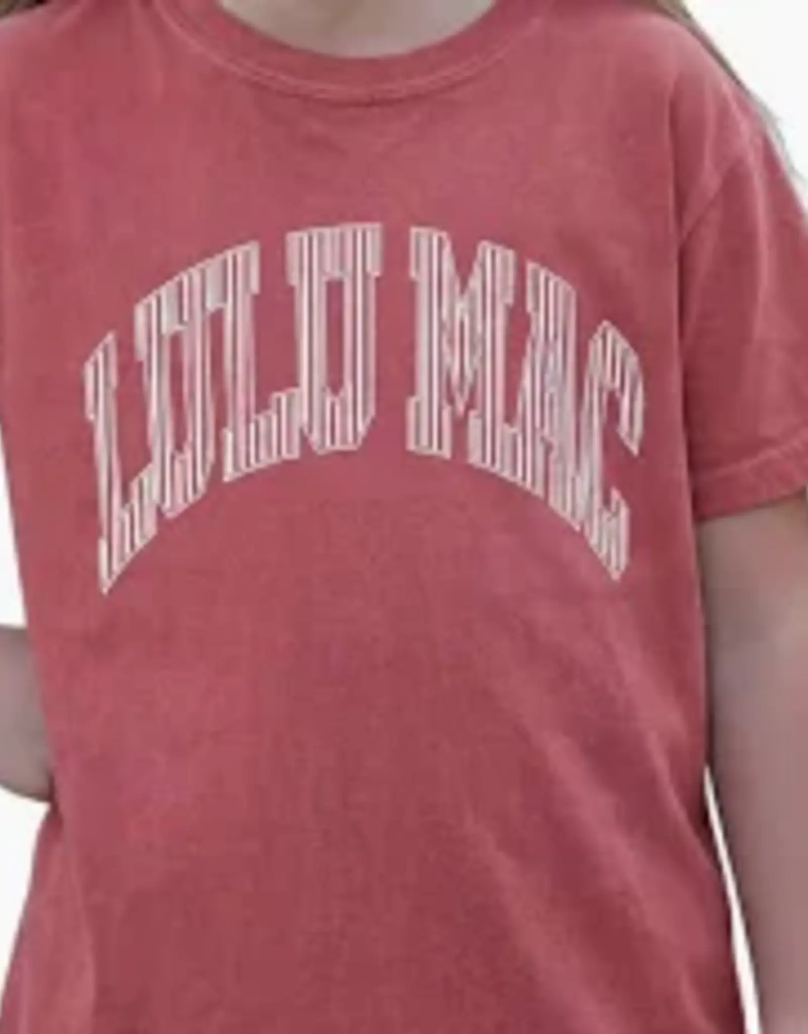 Girlie Girl Originals Lulu Mac Tee Stripe Crimson