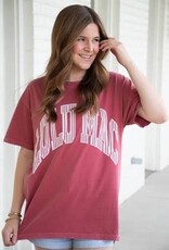Girlie Girl Originals Lulu Mac Tee Stripe Crimson