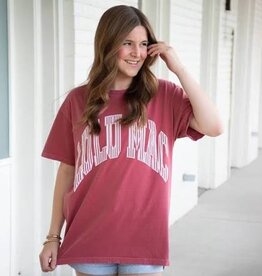 Girlie Girl Originals Lulu Mac Tee Stripe Crimson