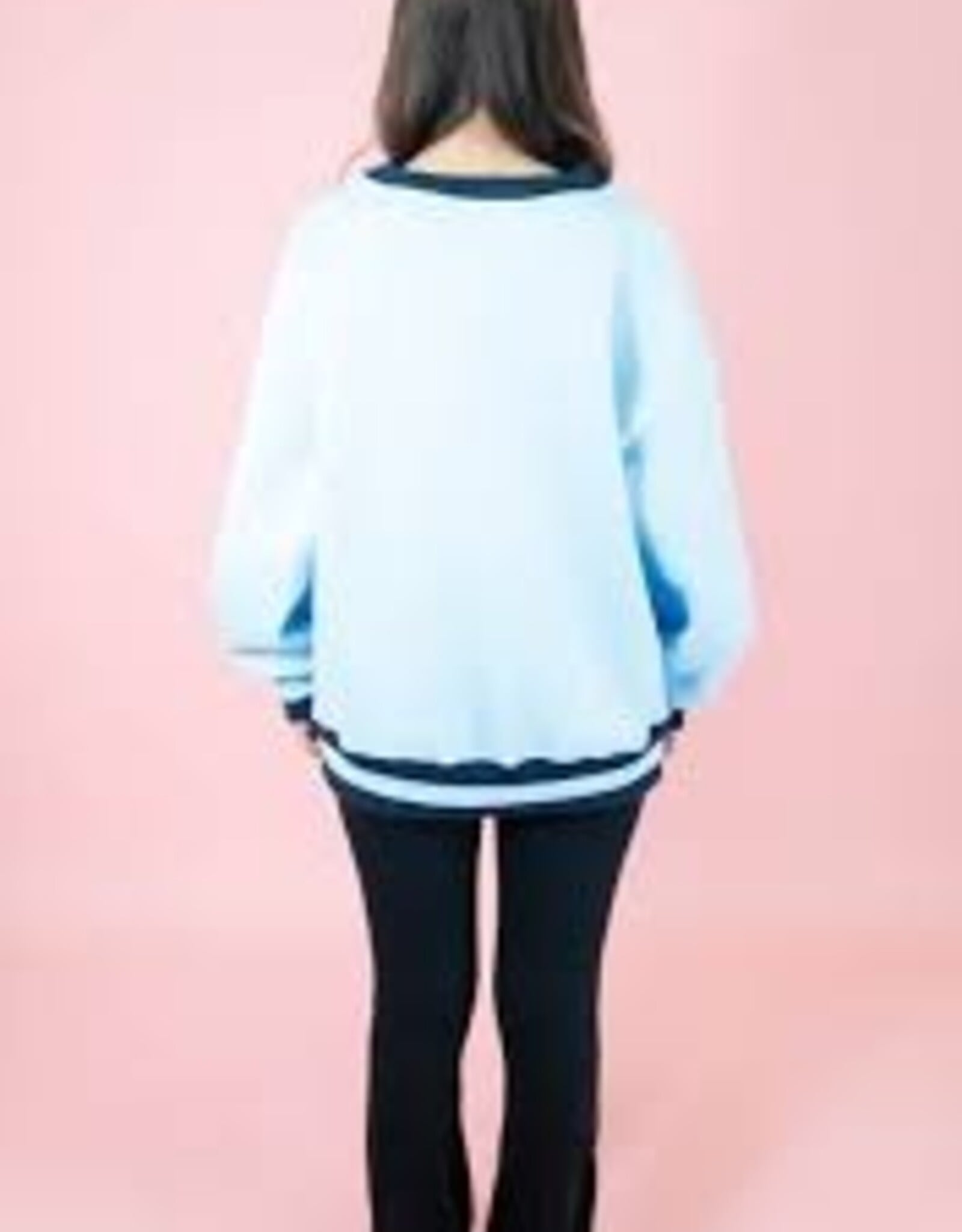 Girlie Girl Originals Lulu Mac Social Society Light Blue/Navy Stitch
