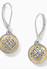 Earrings Interlok Noir Two Tone Leverback