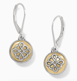 Earrings Interlok Noir Two Tone Leverback