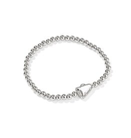 Cheer Stretch Bracelet Silver Mother of Pearl