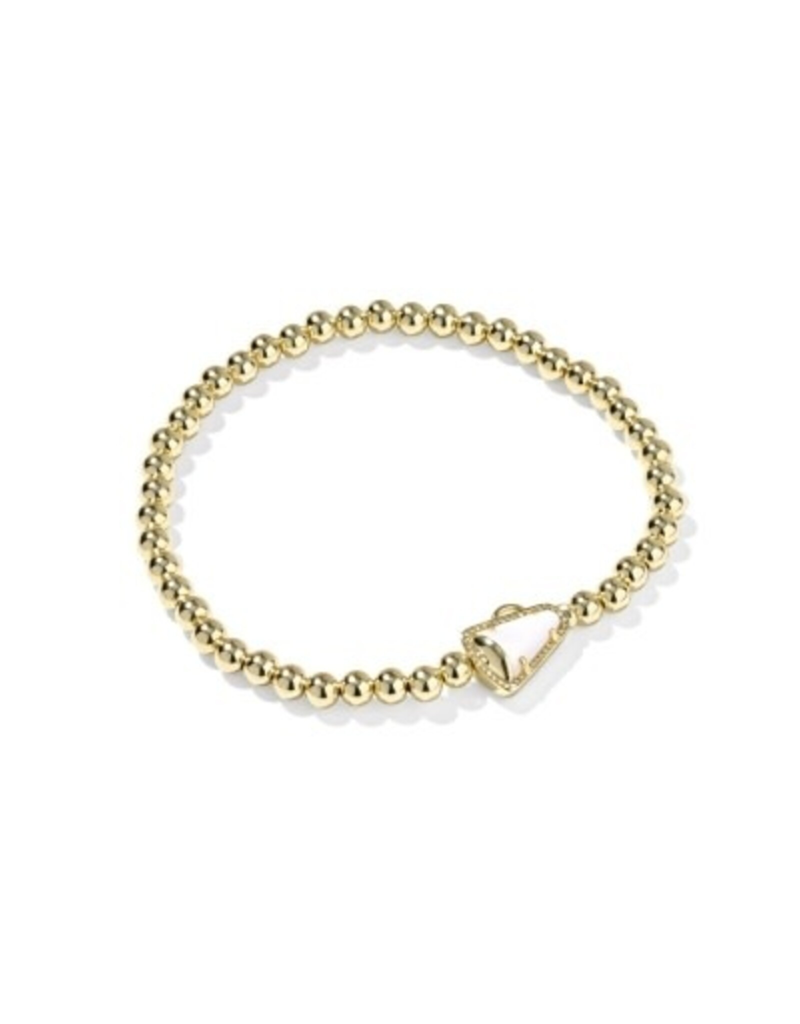 Cheer Stretch Bracelet Gold Mother of Pearl