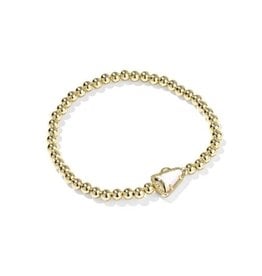 Cheer Stretch Bracelet Gold Mother of Pearl