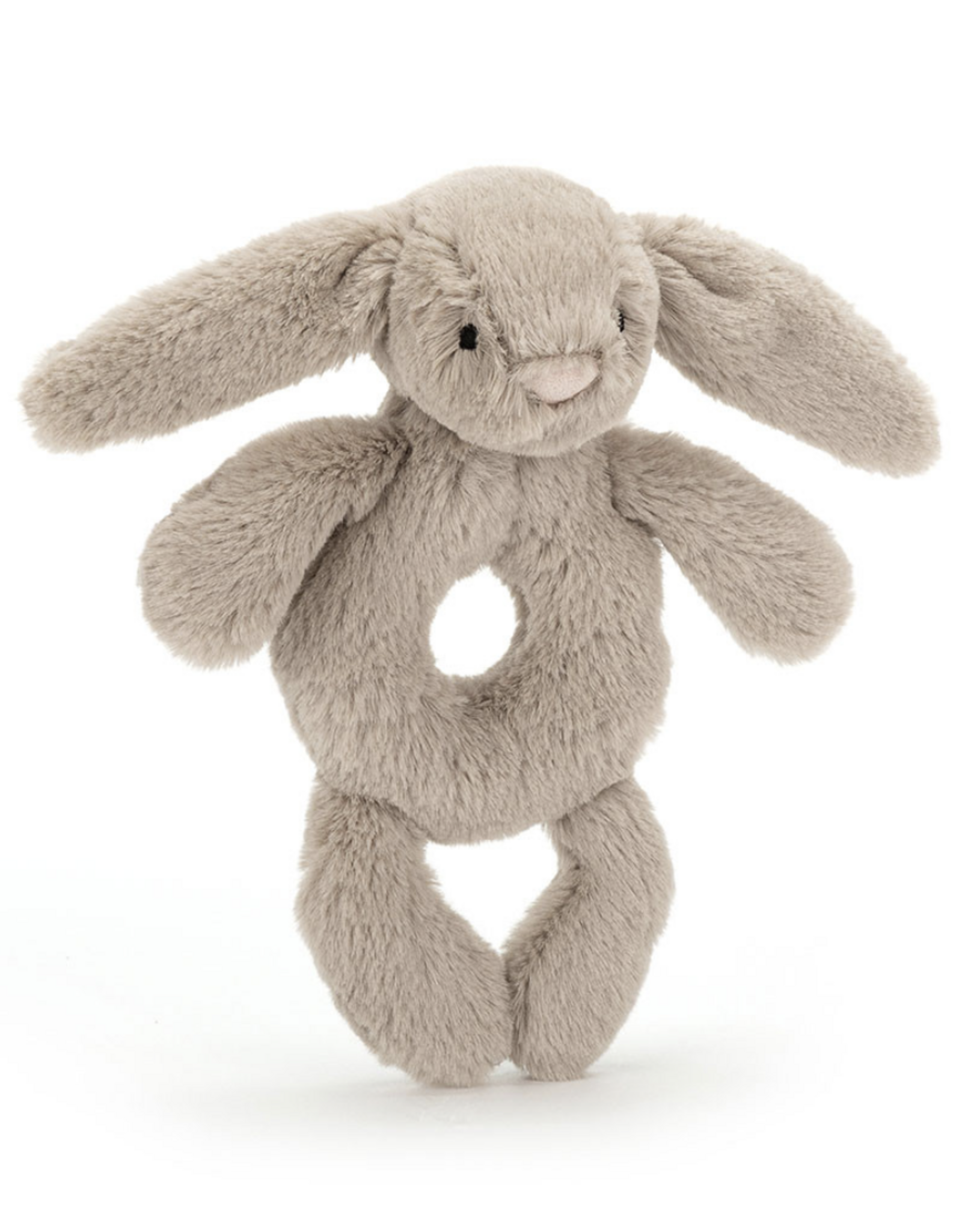 Bashful Beige Bunny Ring Rattle