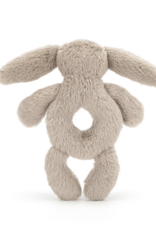 Bashful Beige Bunny Ring Rattle