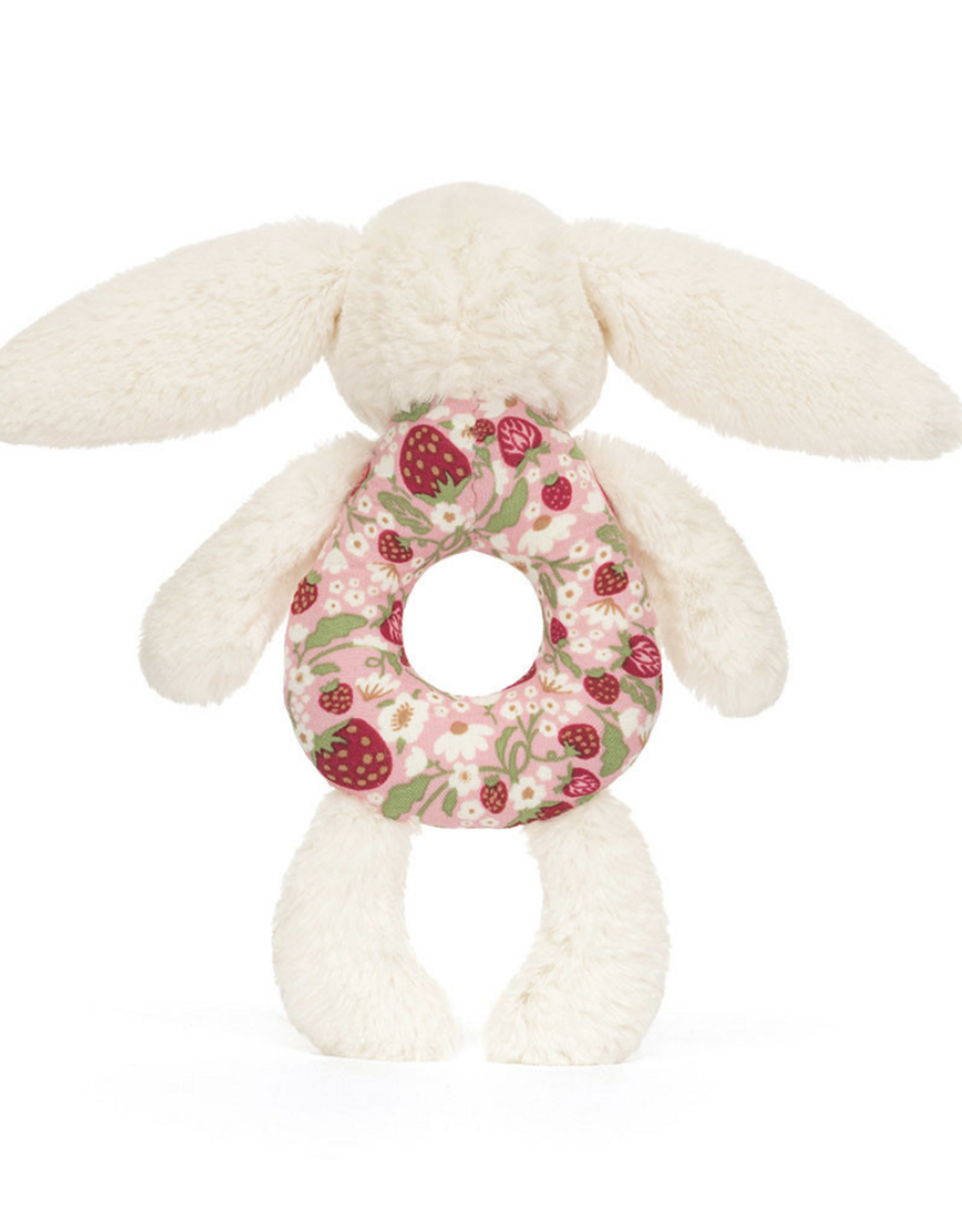 Blossom Cream Bunny 'Berry' Ring Rattle