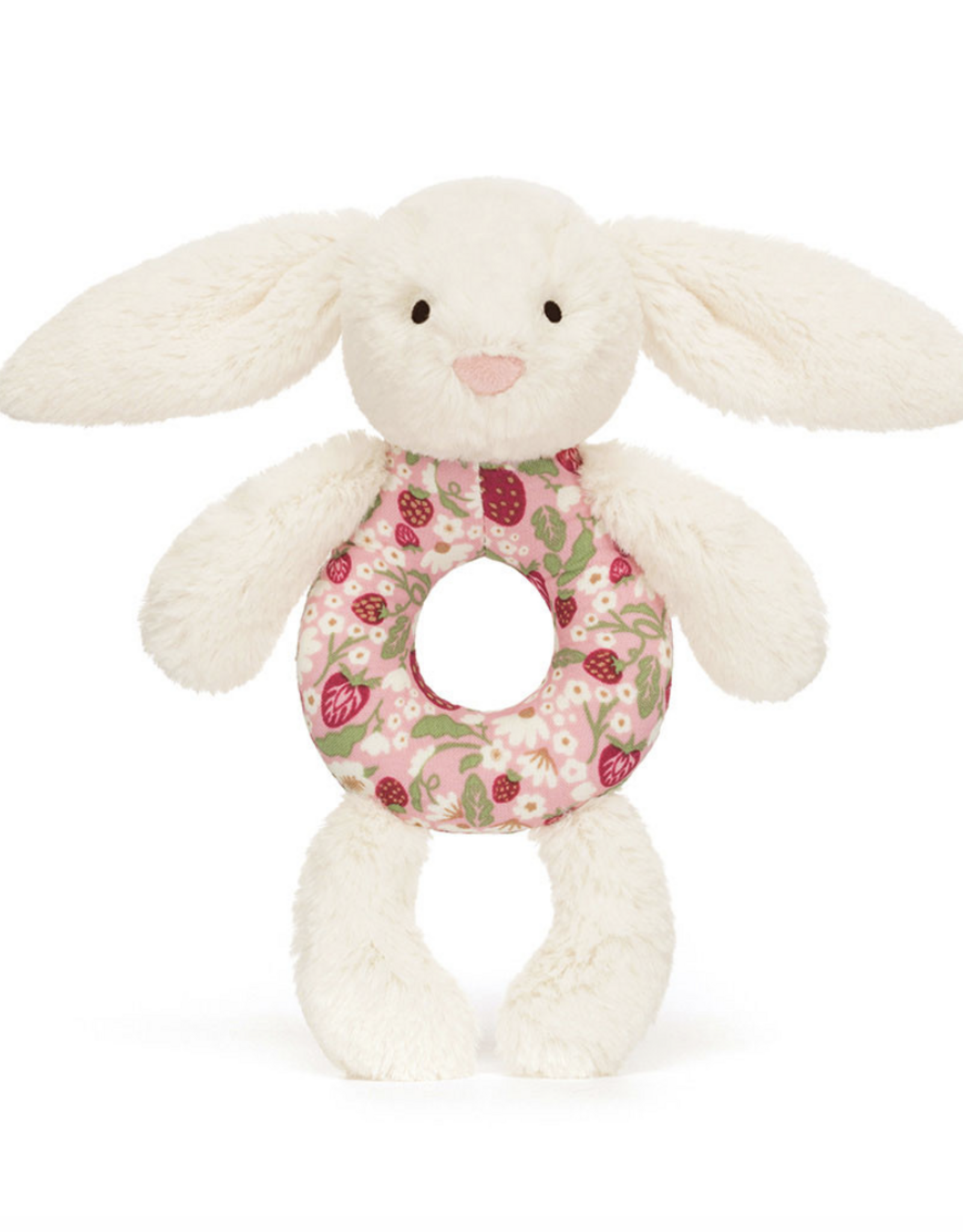 Blossom Cream Bunny 'Berry' Ring Rattle
