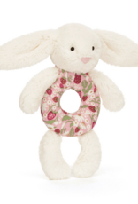 Blossom Cream Bunny 'Berry' Ring Rattle