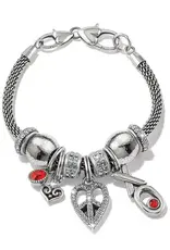 Glitz Highlight Amulet Silver-Red