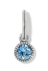 Glitz Birthstone Amulet Silver-Aqua OS