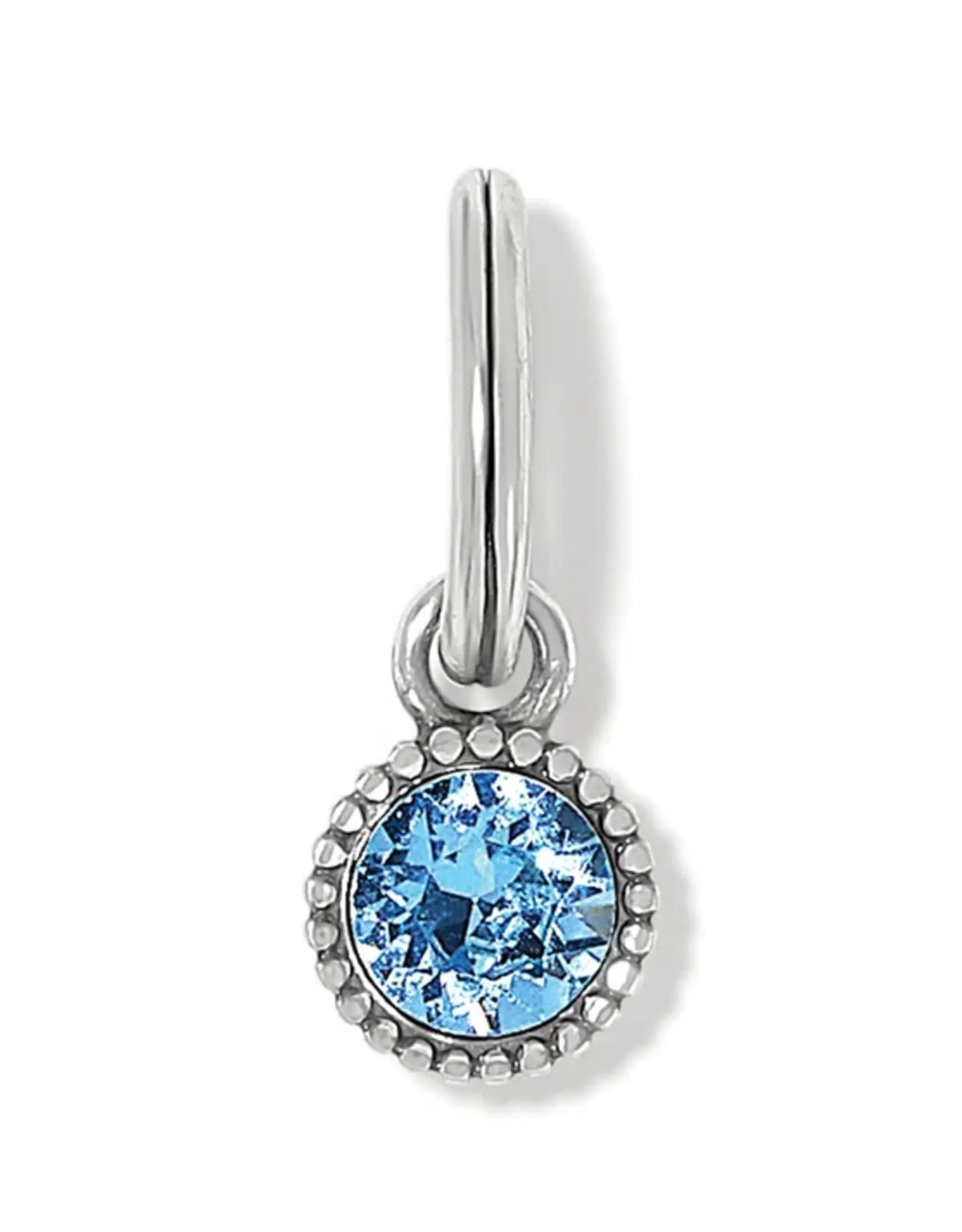 Glitz Birthstone Amulet Silver-Aqua OS