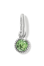 Glitz Birthstone Amulet Silver-Peridot OS
