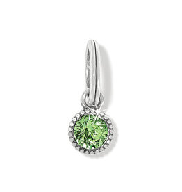 Glitz Birthstone Amulet Silver-Peridot OS