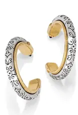 Venezia Hoop Post Earrings Silver-Gold