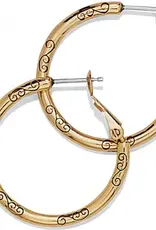 Earring Sm Gold Charm Hoop