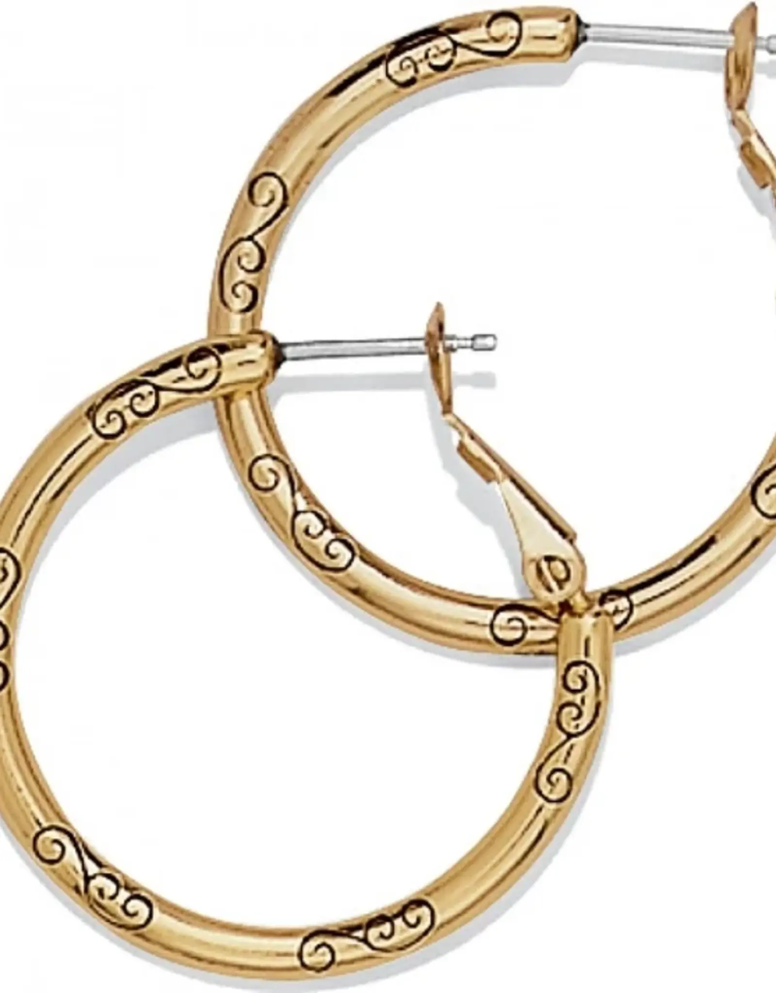 Earring Sm Gold Charm Hoop