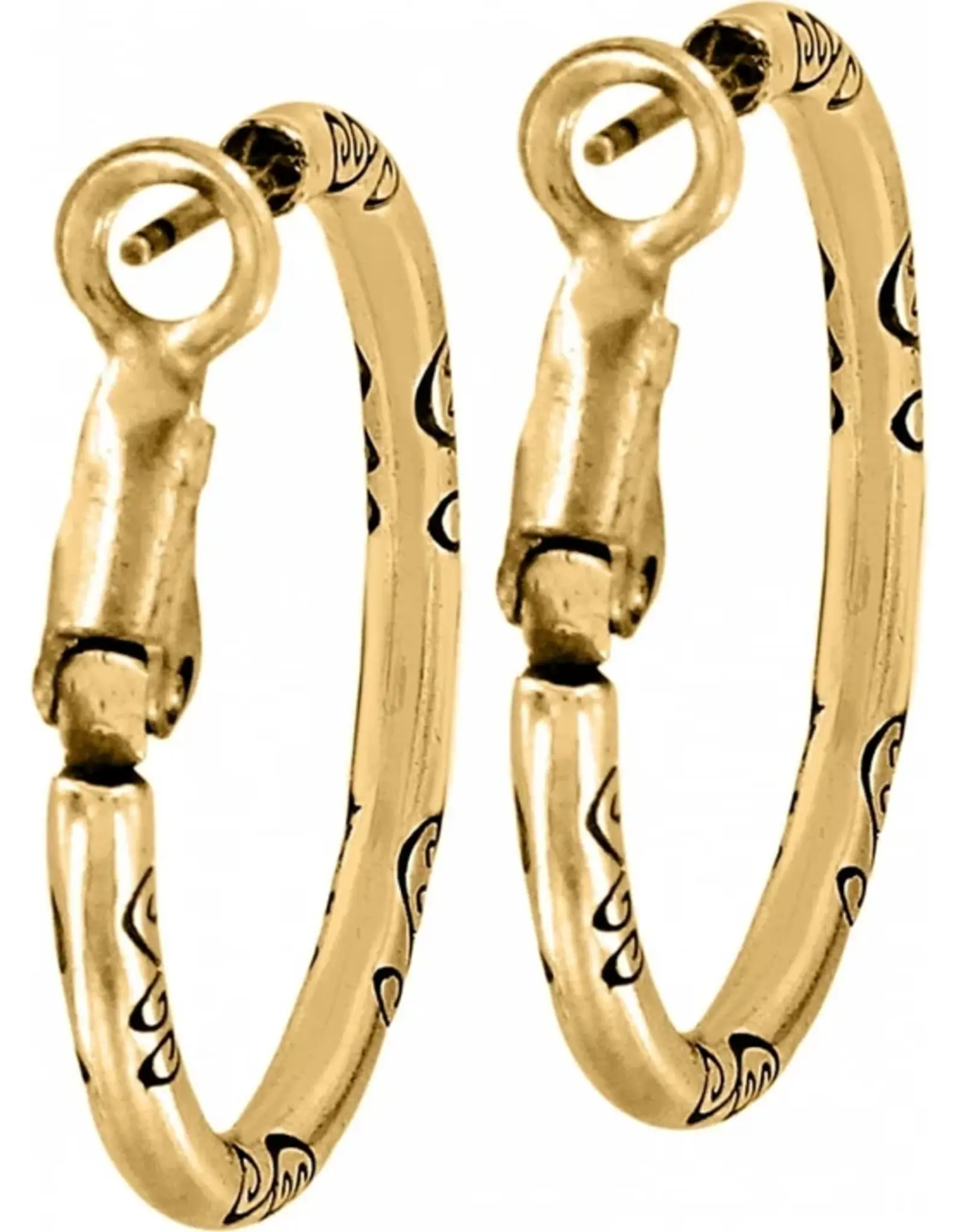 Earring Sm Gold Charm Hoop