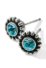 Earring Mini Post Blue Zircon