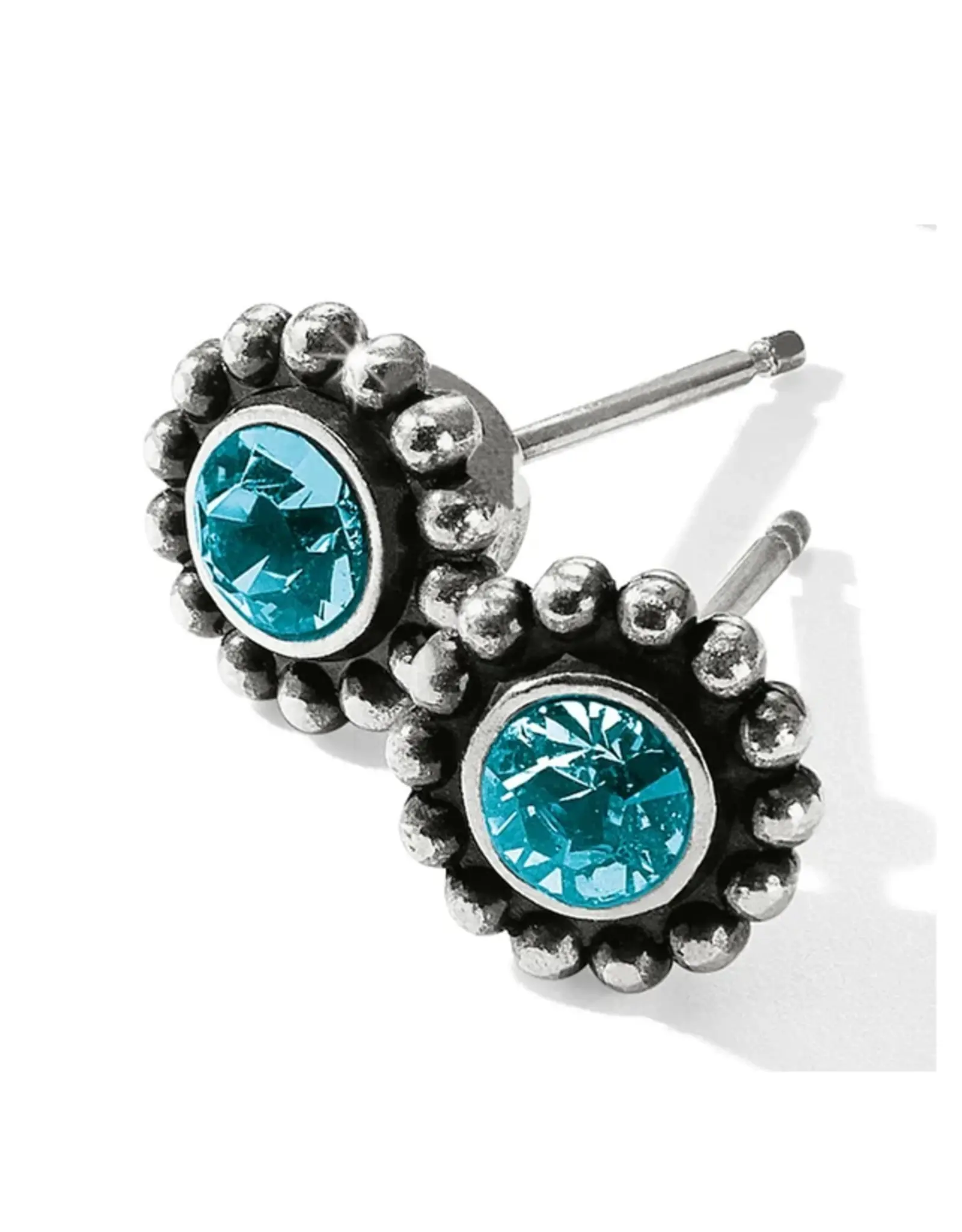 Earring Mini Post Blue Zircon