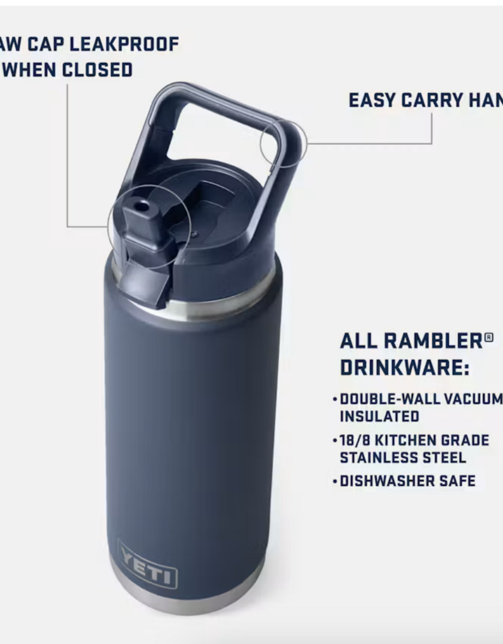 Rambler 26oz Straw Bottle Venom