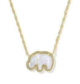 ELEPHANT SHORT PENDANT NECKLACE