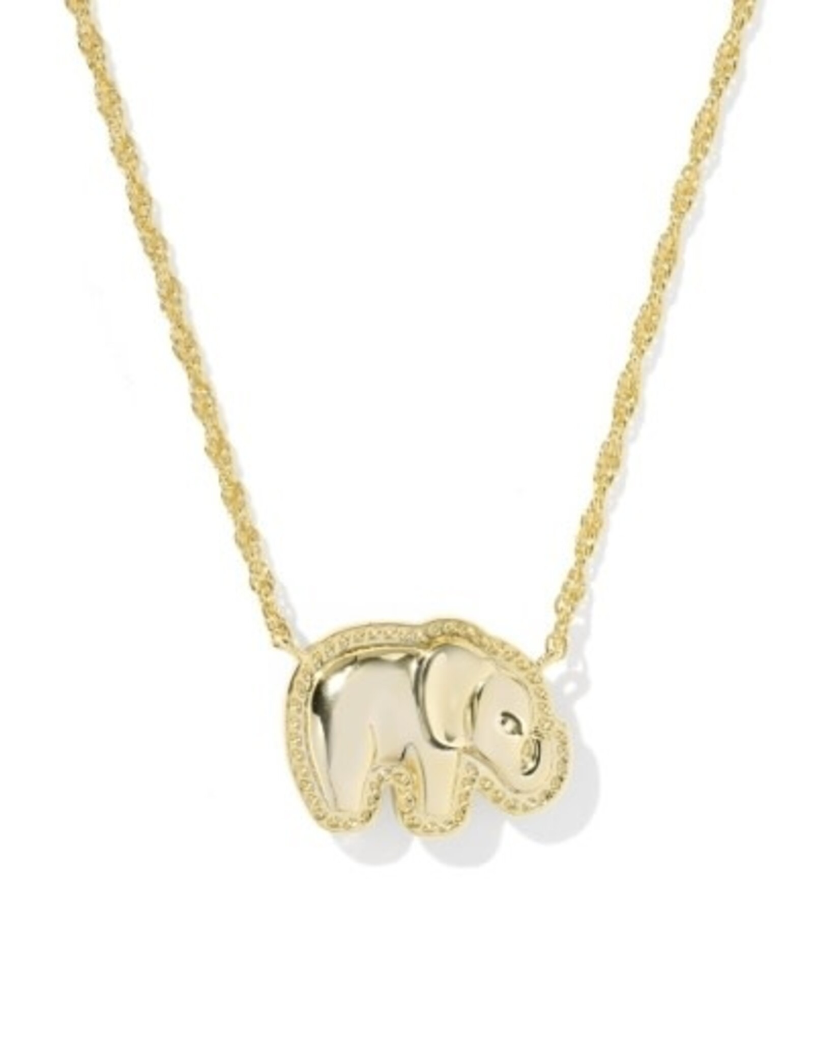 ELEPHANT SHORT PENDANT NECKLACE