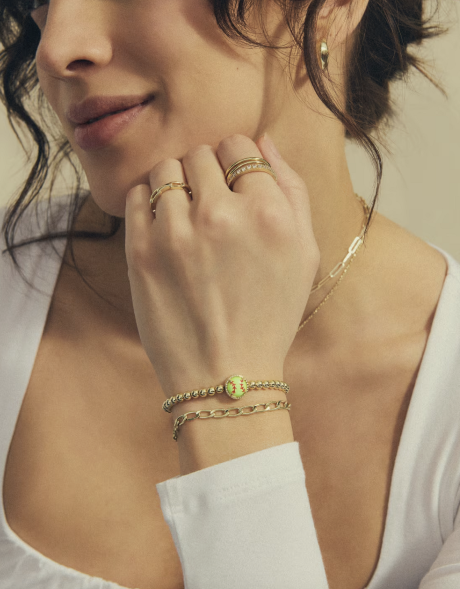 SOFTBALL STRETCH BRACELET