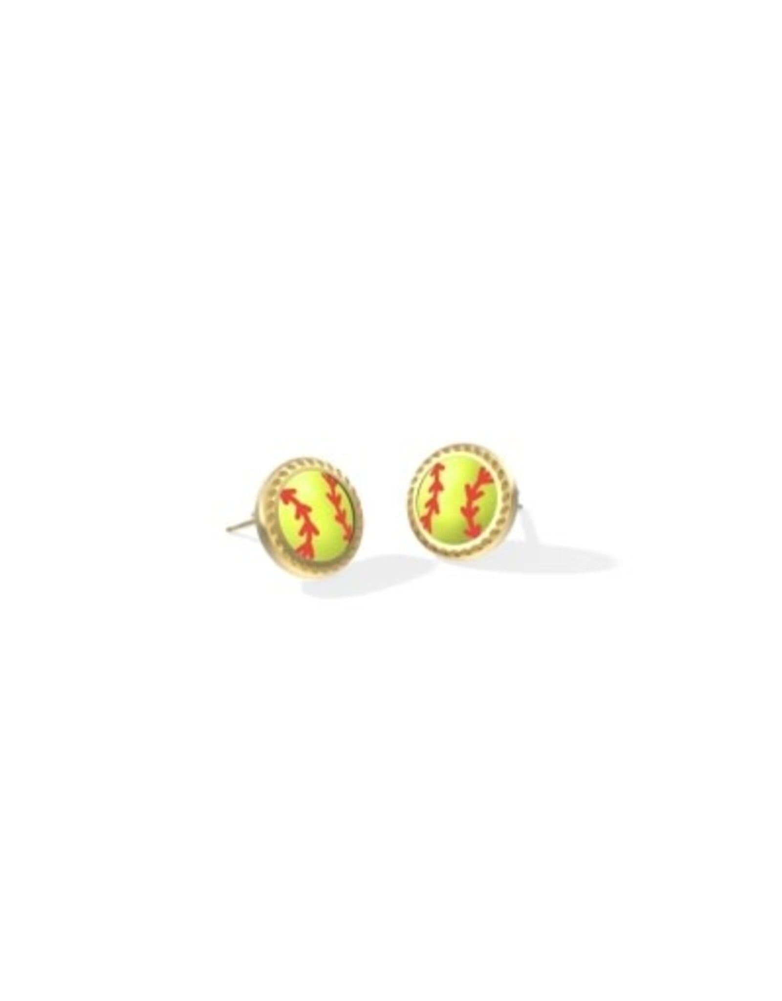 SOFTBALL STUD EARRINGS