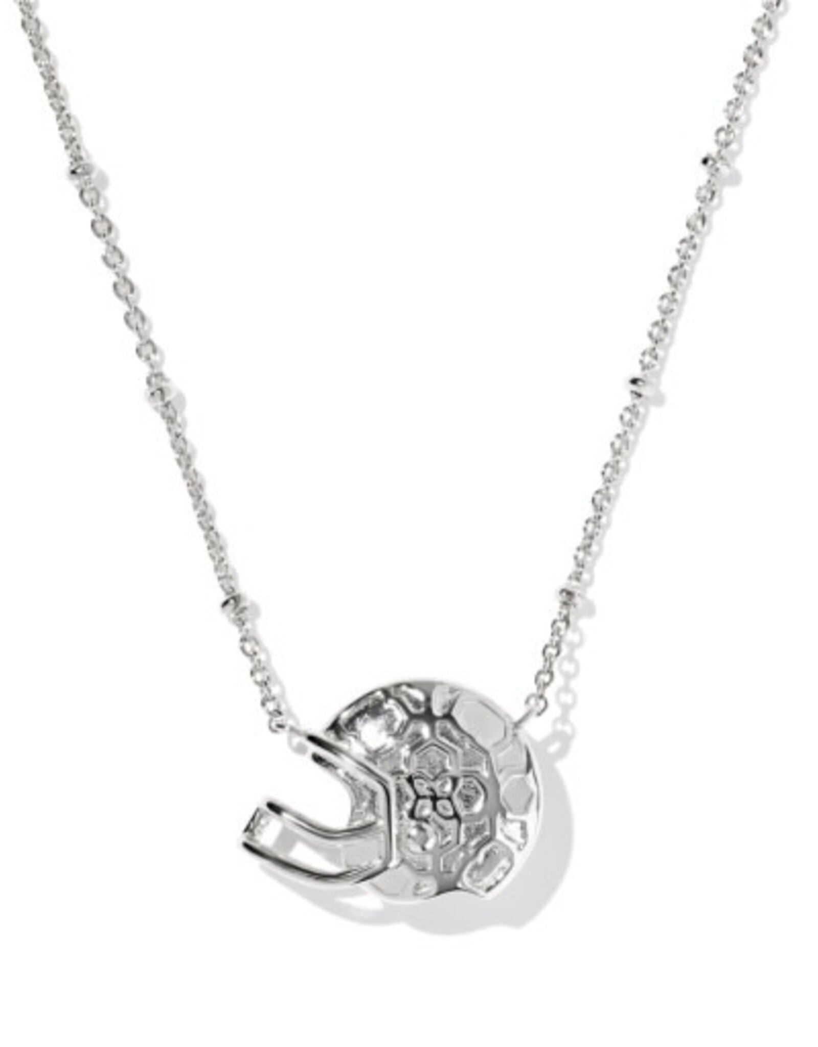 FOOTBALL HELMET SHORT PENDANT NECKLACE