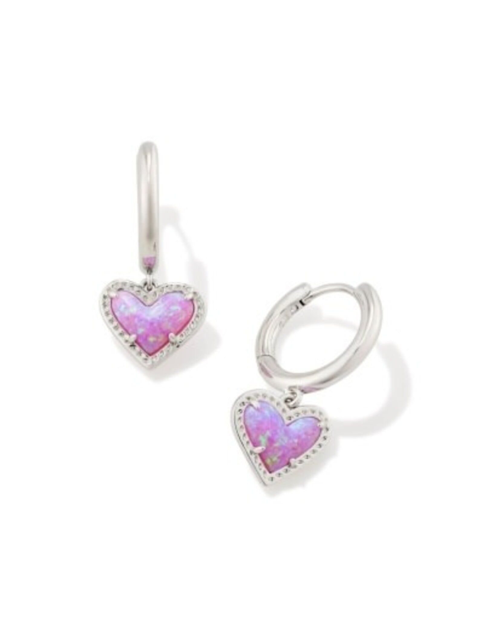 ARI HEART HUGGIE EARRINGS