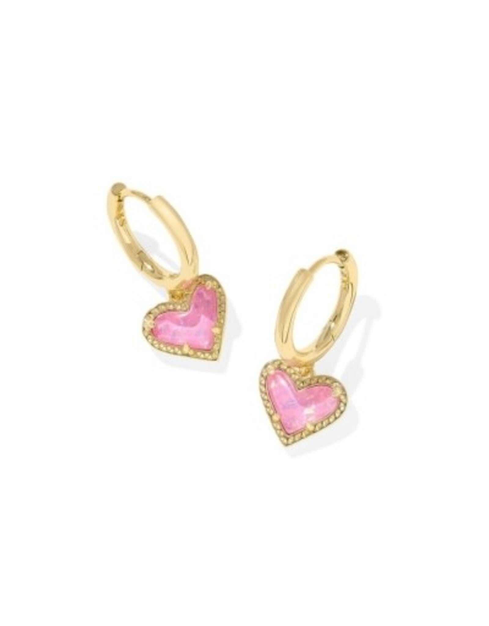 ARI HEART HUGGIE EARRINGS