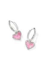 ARI HEART HUGGIE EARRINGS