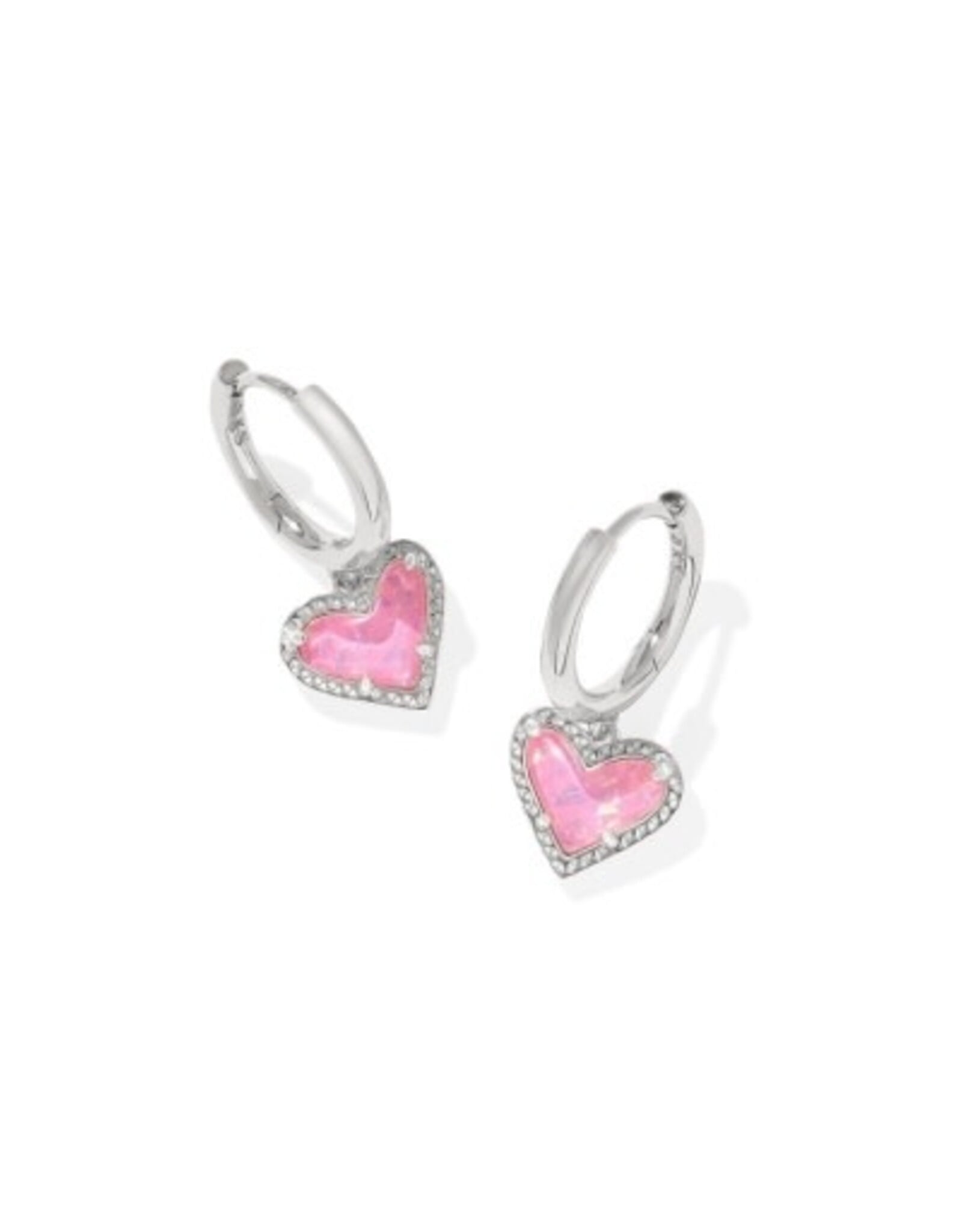 ARI HEART HUGGIE EARRINGS