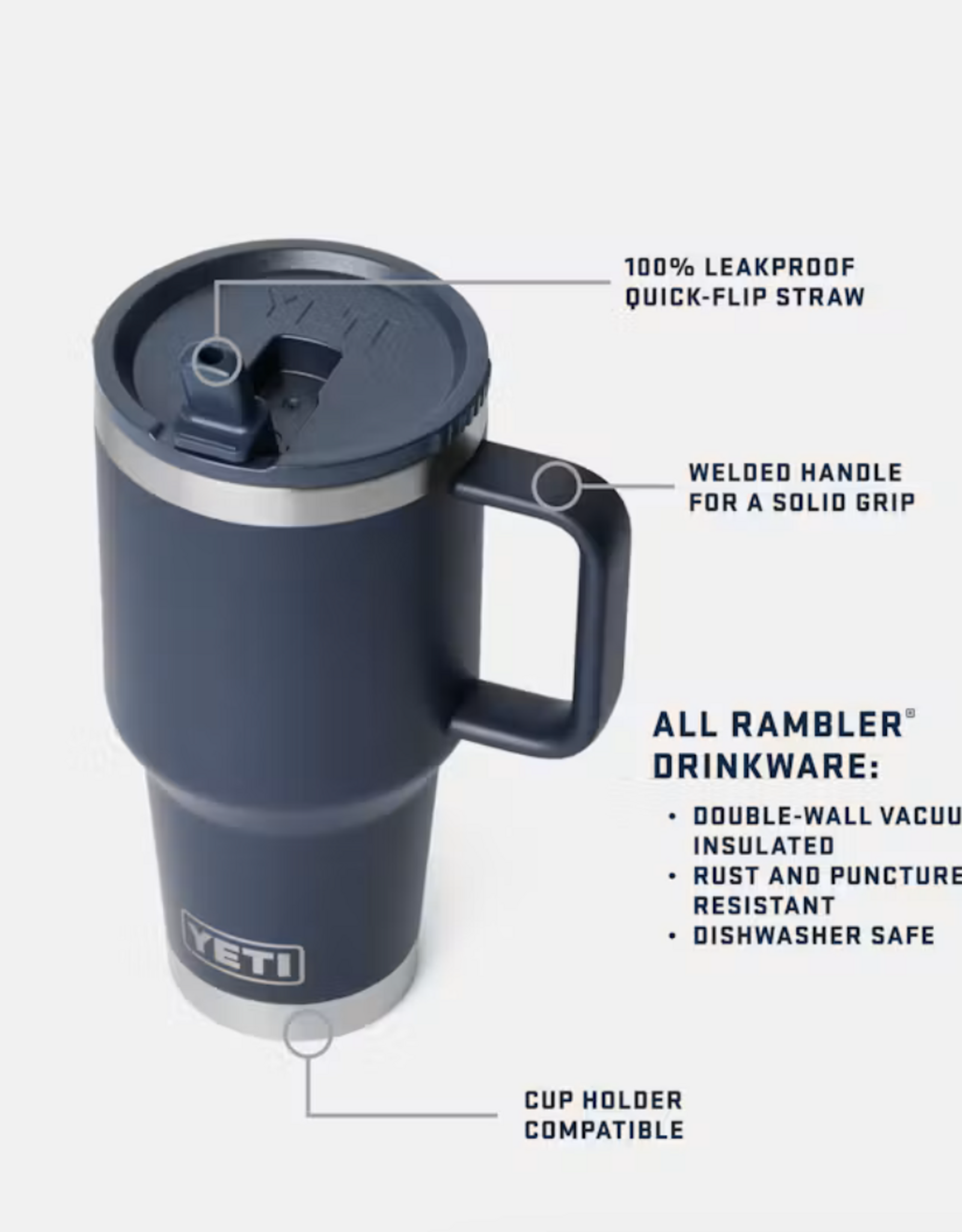 Rambler 30oz Travel Straw Mug Tropic Pink