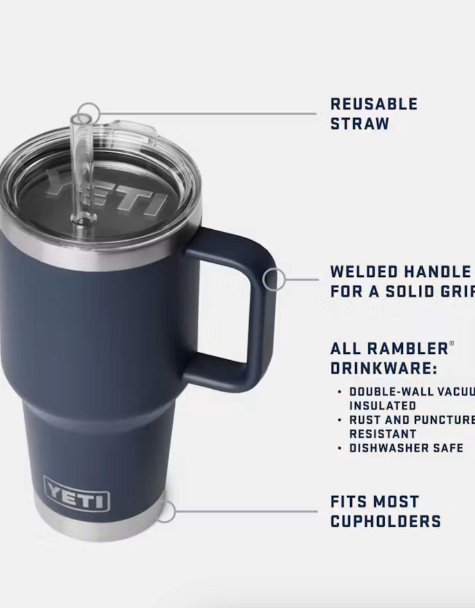 Rambler 35oz Straw Mug Seafoam