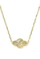 ABBIE MEDALLION SHORT PENDANT NECKLACE