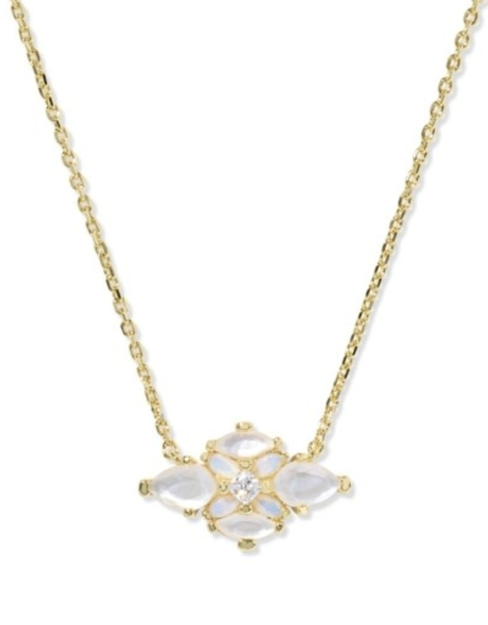 ABBIE CRYSTAL SHORT PENDANT NECKLACE