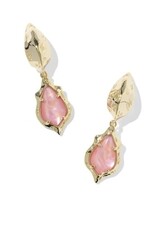 ADRIANA SCALLOP FRAME HUGGIE EARRINGS