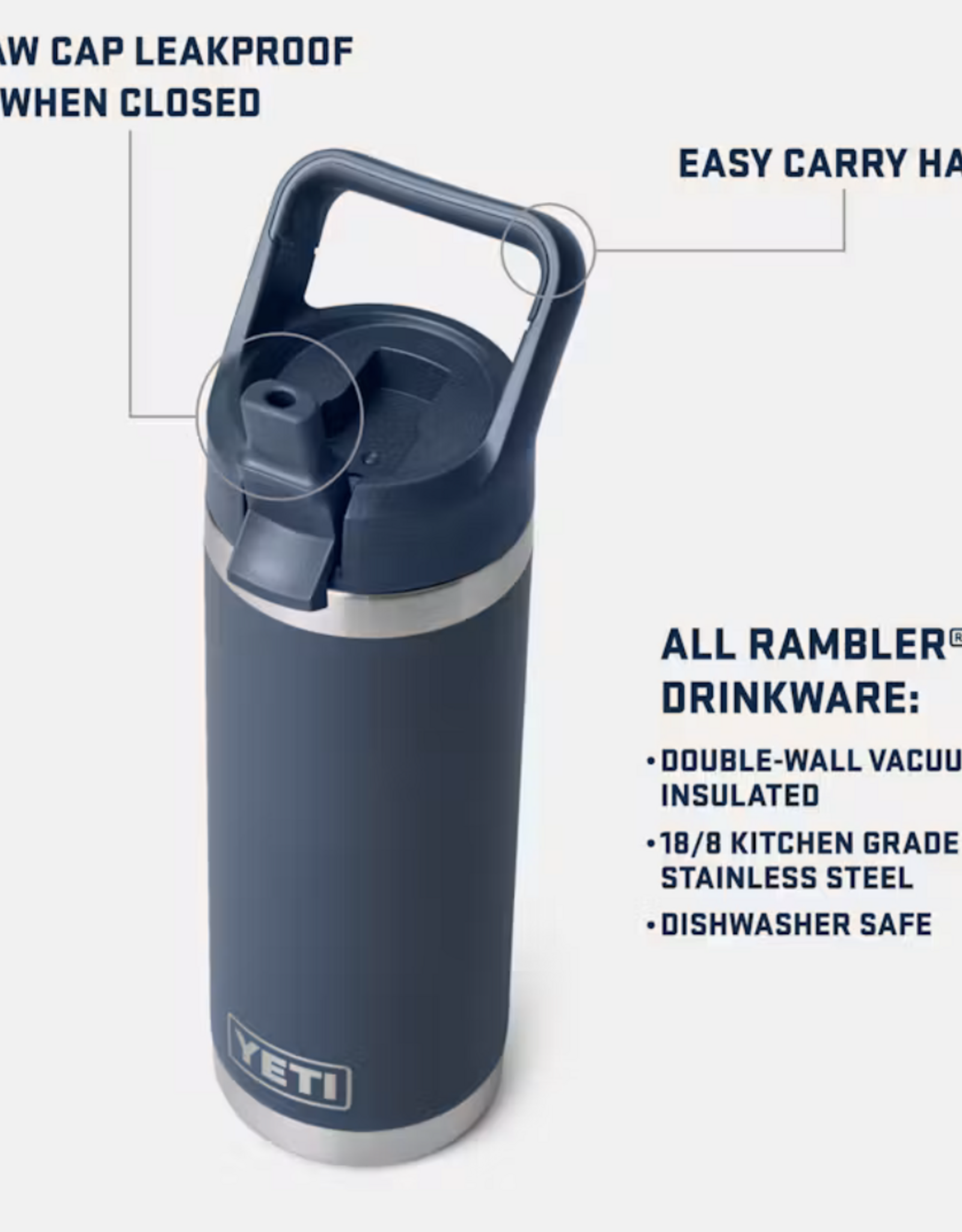 Rambler 18oz Straw Bottle Ridgeline