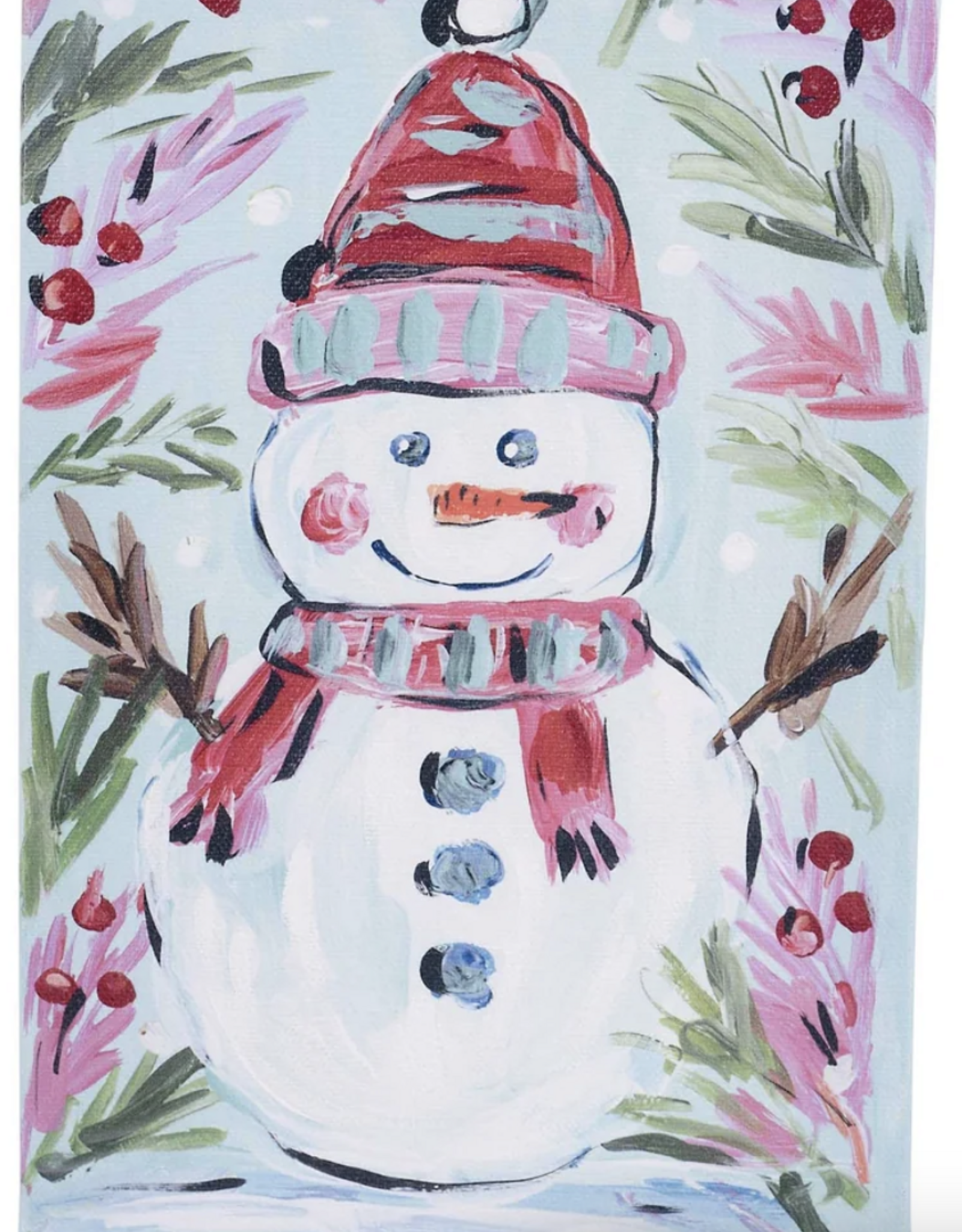 Canvas Merry Snowman