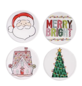 Coaster Set Merry & Bright Set Of 4