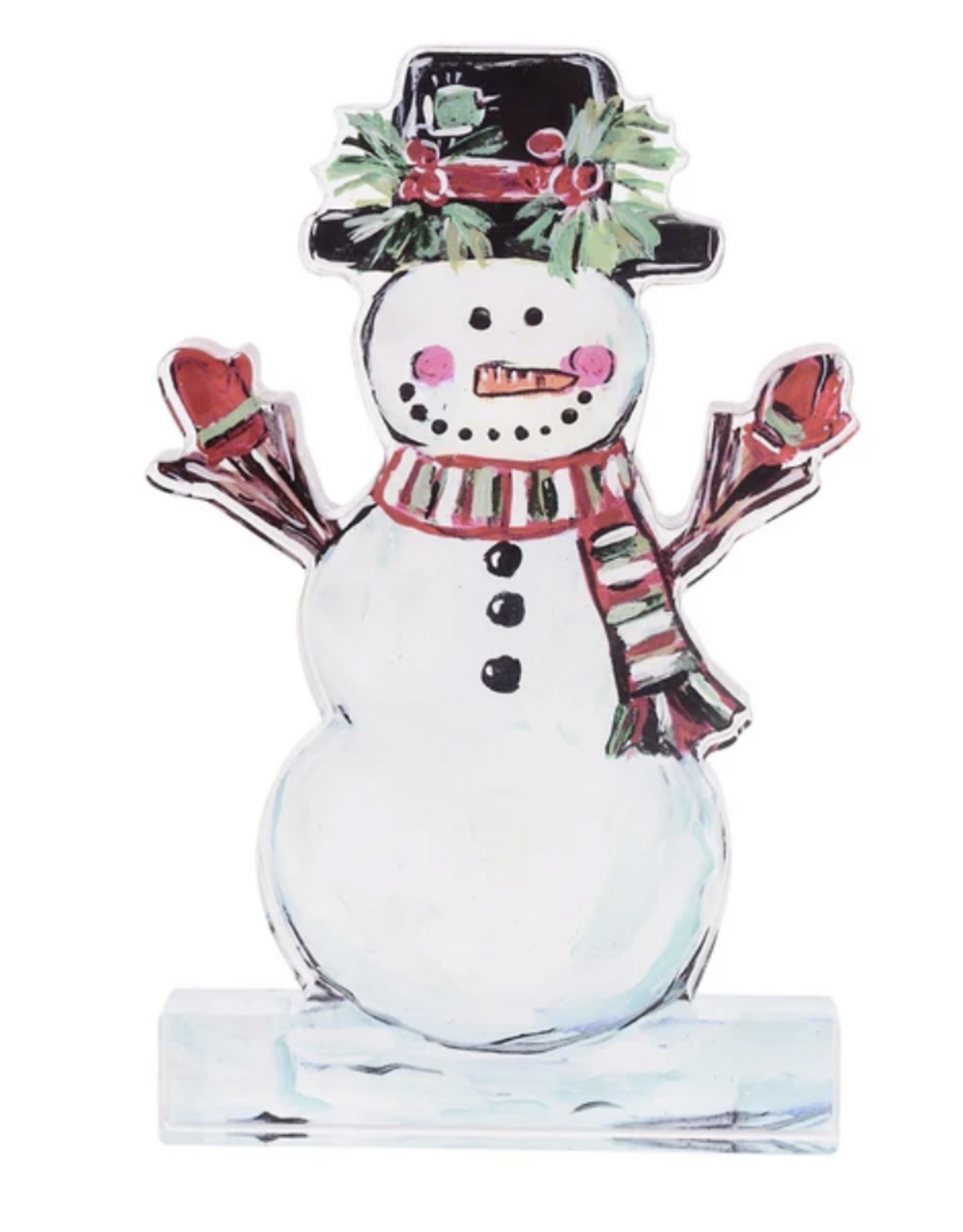 Acrylic Stand Holly Jolly Snowman