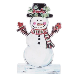Acrylic Stand Holly Jolly Snowman