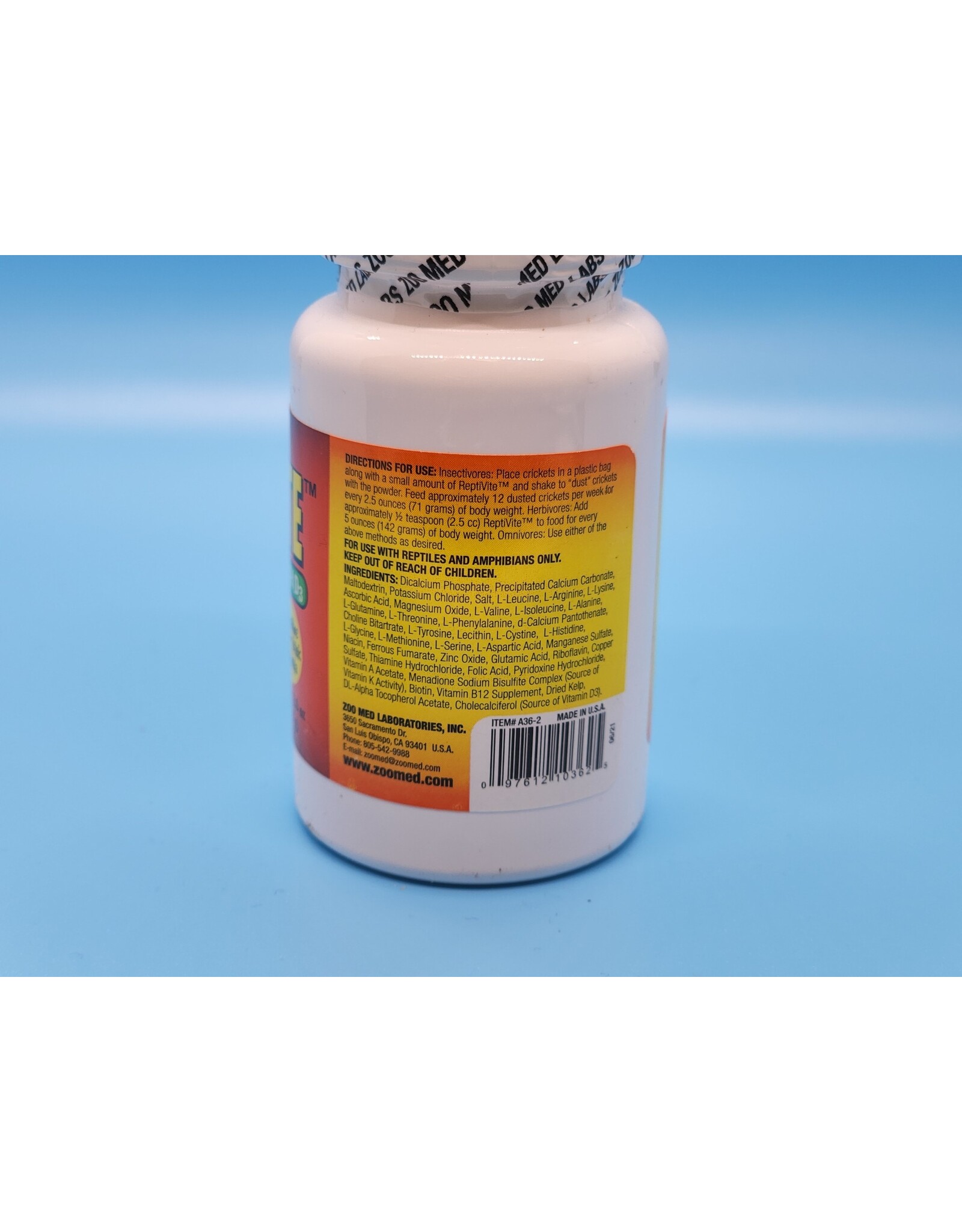Zoo Med Reptivite with D3 2 oz ZM ( UPC 3625 )