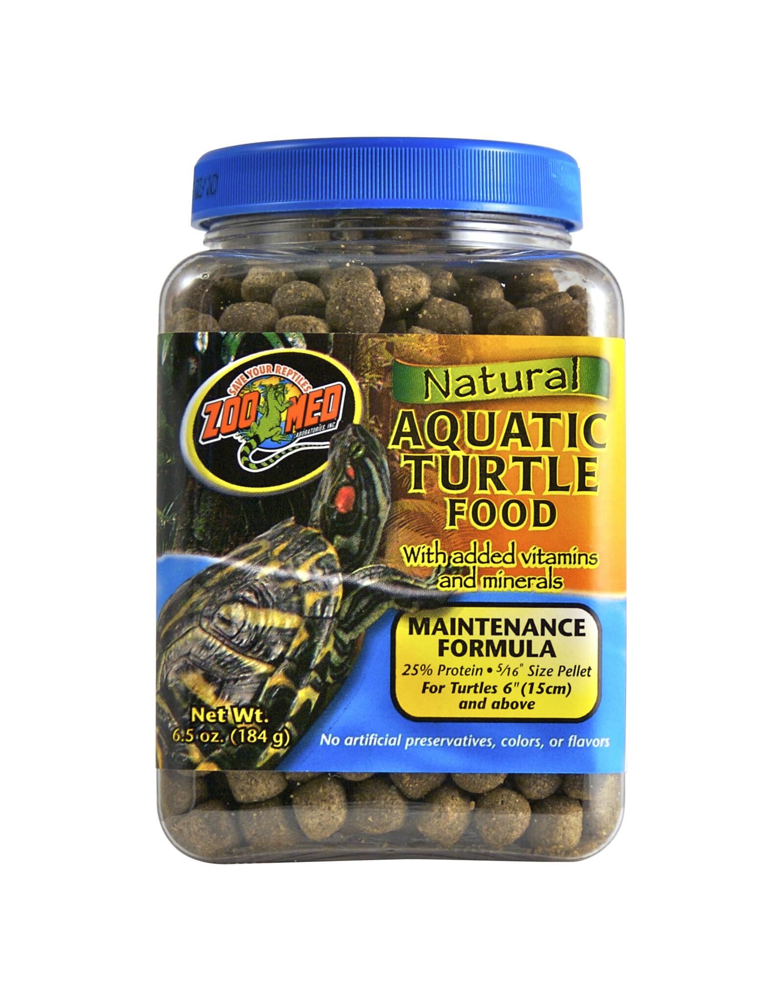 Zoo Med Natural Aquatic Turtle Food - Maint Formula 6.5 oz - Snake ...