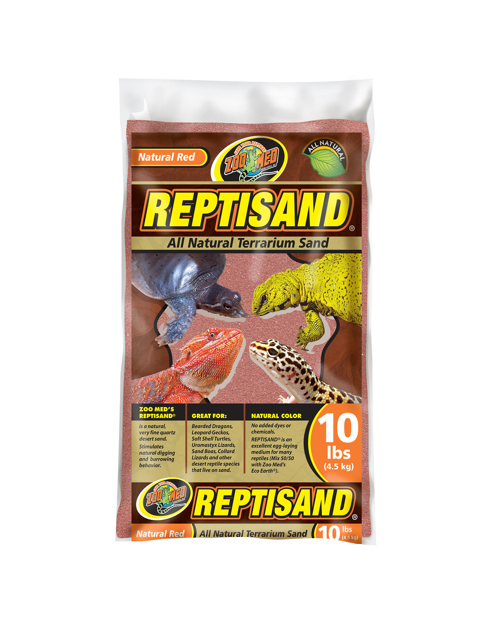 Zoo Med Reptisand Natural Red 10Lb ZM ( UPC 0100 )