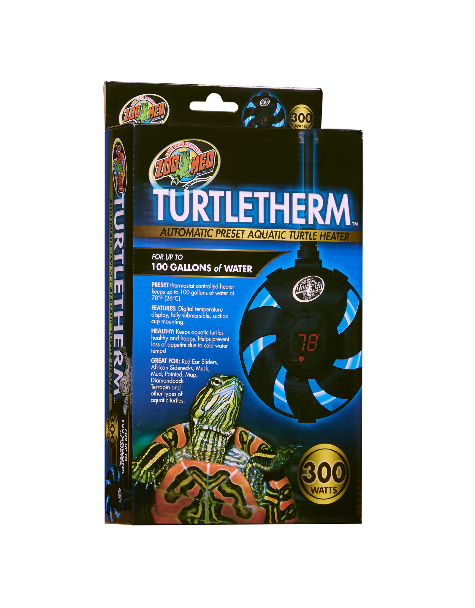Zoo Med **TurtleTherm Aquatic Turtle Heater 300 watt Zoo Med ( UPC 3537 )