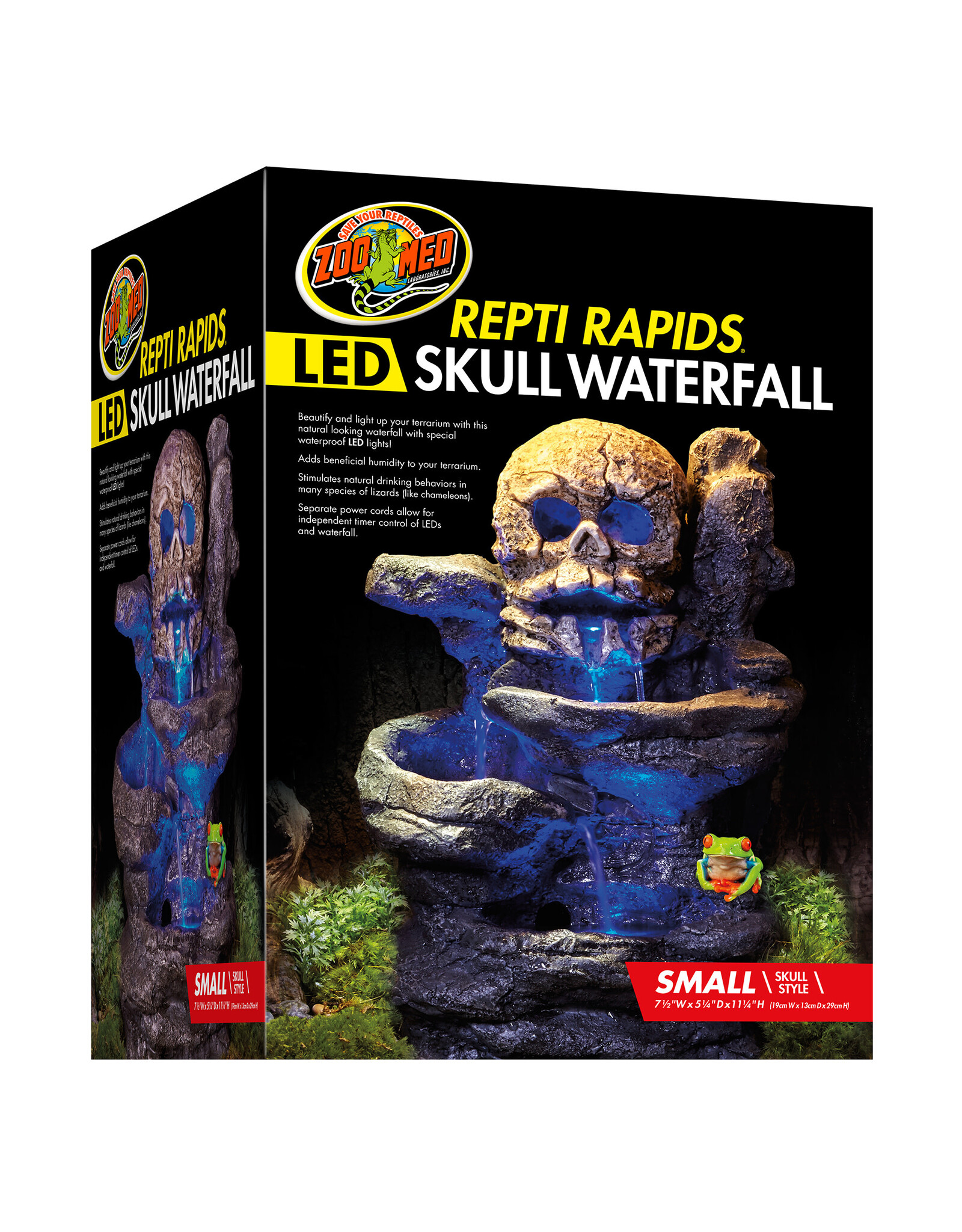 Zoo Med Zoo Med ReptiRapids Skull LED Waterfall S